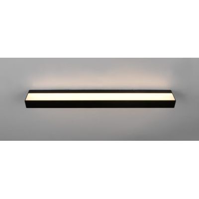 ROCCO APPLIQUE A PARETE DA SPECCHIO NERA O CROMO LARGHEZZA CM 60 IP44 LED 8W LUCE 3000K BI-EMISSIONE TRIO LIGHTING - Cristalensi