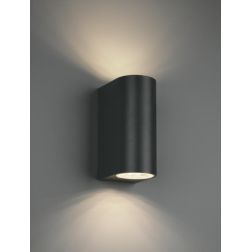 ROYA APPLIQUE A CILINDRO PER ESTERNI IP44 BIEMISSIONE DI LUCE 3 COLORI ATTACCO 2XGU10 TRIO LIGHTING - Cristalensi Shop Online