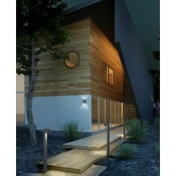 ROYA PALO DA GIARDINO MODERNO H100 IP44 COLORE ANTRACITE CON ATTACCO GU10 TRIO LIGHTING - Cristalensi Shop Online 2