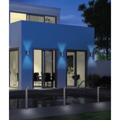 ROYA PALO MODERNO H100 PER ESTERNI CON SENSORE DI MOVIMENTO ANTRACITE ATTACCO GU10 TRIO LIGHTING - Cristalensi Shop Online