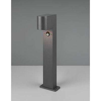 ROYA PALETTO MODERNO H50 PER ESTERNI CON SENSORE DI MOVIMENTO ANTRACITE ATTACCO GU10 TRIO LIGHTING - Cristalensi Shop Online
