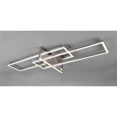 SALINAS PLAFONIERA A DUE RETTANGOLI LED 34W MODERNA DIMMERABILE LUCE 3000K 3 FINITURE COLORE TRIO LIGHTING - Cristalensi Shop On