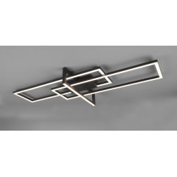 SALINAS PLAFONIERA A DUE RETTANGOLI LED 34W MODERNA DIMMERABILE LUCE 3000K 3 FINITURE COLORE TRIO LIGHTING - Cristalensi Shop On