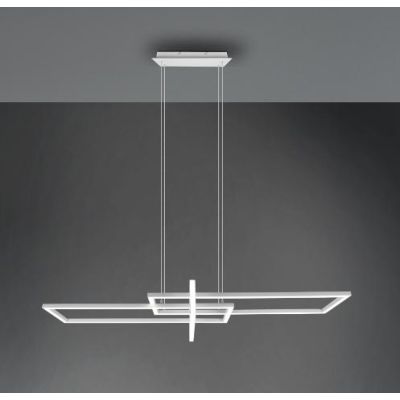 SALINAS SOSPENSIONE CON DUE RETTANGOLI LED 34W MODERNA DIMMERABILE FINITURA BIANCA LUCE 4000K TRIO LIGHTING - Cristalensi Shop O