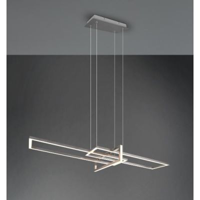 SALINAS SOSPENSIONE CON DUE RETTANGOLI LED 34W MODERNA DIMMERABILE LUCE 3000K 3 FINITURE COLORE TRIO LIGHTING - Cristalensi Shop