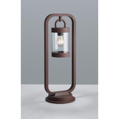 SAMBESI LAMPIONCINO DA ESTERNO H60 CLASSICO A LANTERNA IP44 SENSORE CREPUSCOLARE ANTRACITE O RUGGINE TRIO LIGHTING - Cristalensi