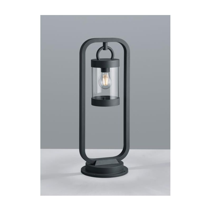 SAMBESI LAMPIONCINO DA ESTERNO H60 CLASSICO A LANTERNA IP44 SENSORE CREPUSCOLARE ANTRACITE O RUGGINE TRIO LIGHTING - Cristalensi