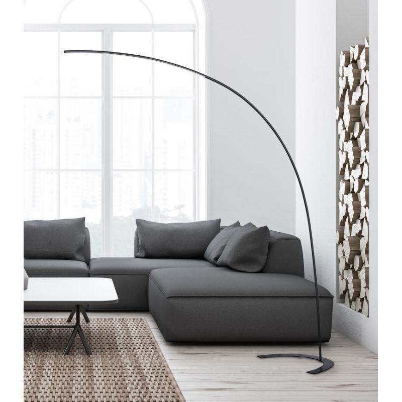 SHANGHAI PIANTANA AD ARCO IN METALLO A LED 18W DIMMERABILE INTEGRATO IN 2 COLORI TRIO LIGHTING - Cristalensi Shop Online