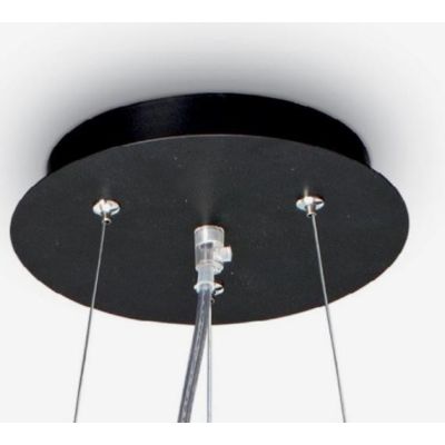 NORDIK LAMPADARIO A SOSPENSIONE IN TESSUTO DI COLORE NERO DIAMETRO 50 OPPURE DIAMETRO CM 60 CRISTALENSI - Cristalensi Shop Onlin