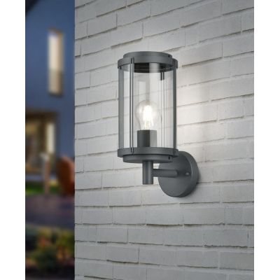 TANARO APPLIQUE DA ESTERNO H32 STILE CLASSICO IP44 ANTRACITE O RUGGINE LUCE DIFFUSA TRIO LIGHTING - Cristalensi Shop Online