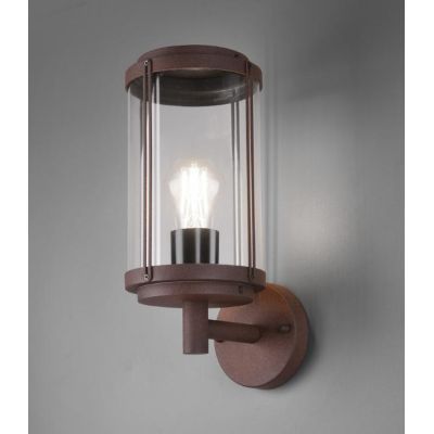 TANARO APPLIQUE DA ESTERNO H32 STILE CLASSICO IP44 ANTRACITE O RUGGINE LUCE DIFFUSA TRIO LIGHTING - Cristalensi Shop Online