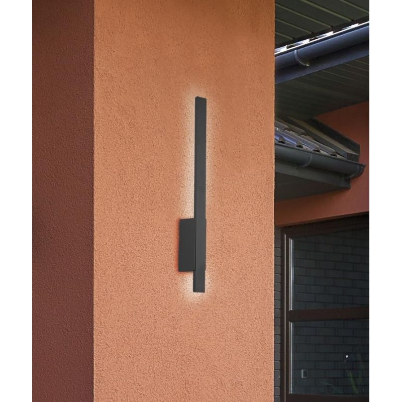 TAWA LAMPADA DA PARETE SOTTILE IP54 PER ESTERNI ANTRACITE LED 7W LUCE 3000K MODERNA TRIO LIGHTING - Cristalensi Shop Online