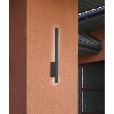 TAWA LAMPADA DA PARETE SOTTILE IP54 PER ESTERNI ANTRACITE LED 7W LUCE 3000K MODERNA TRIO LIGHTING - Cristalensi Shop Online