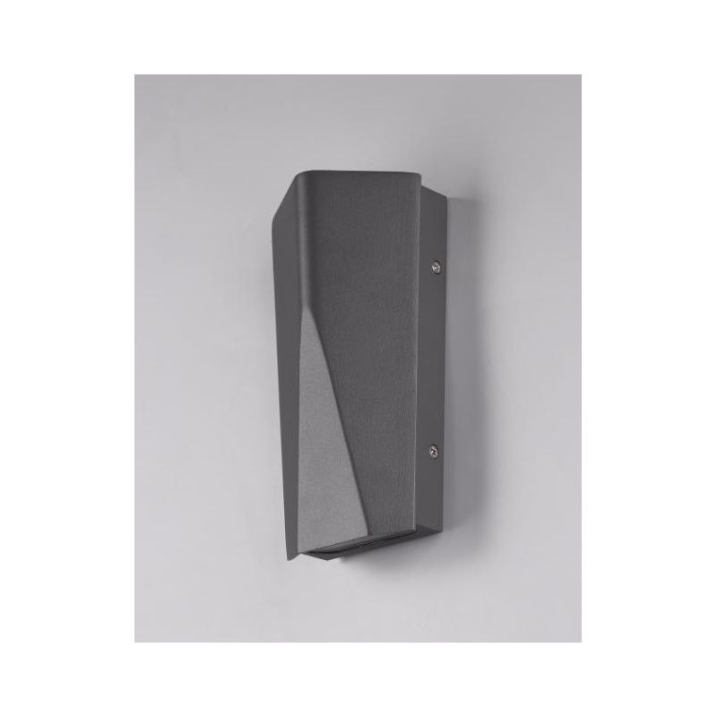 TAY APPLIQUE MODERNA ANTRACITE DA ESTERNI IP65 A LED 4W LUCE 3000K BIEMISSIONE DI LUCE TRIO LIGHTING - Cristalensi Shop Online