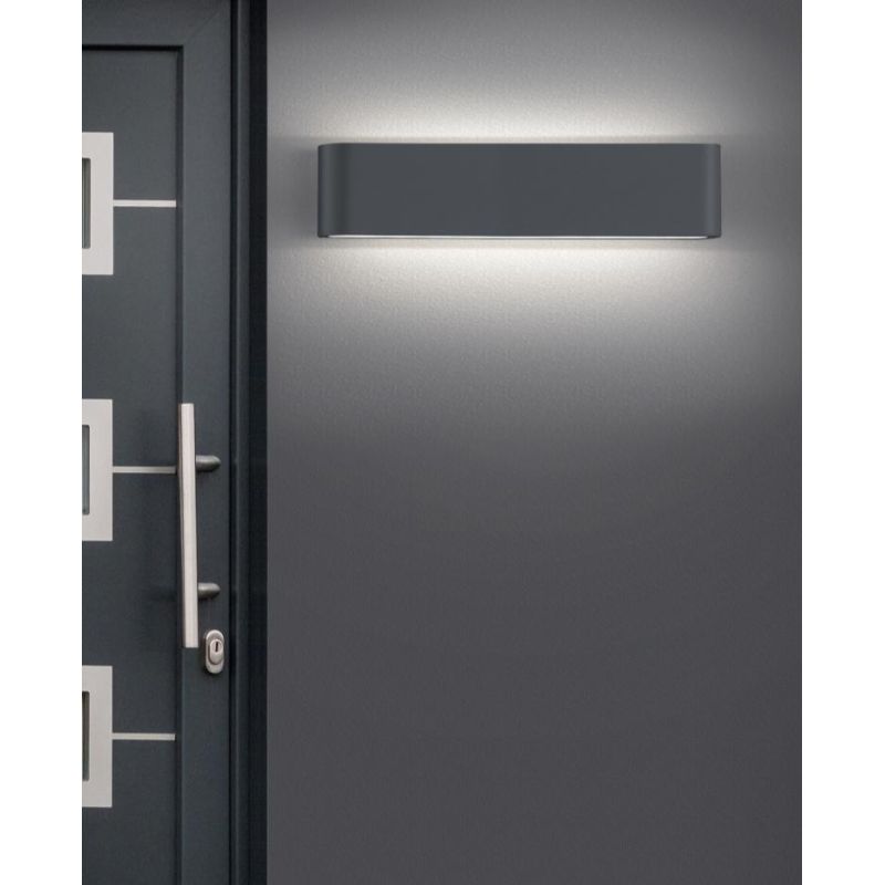 THAMES II LAMPADA DA PARETE A BIEMISSIONE IP54 DA ESTERNI LED 8W ANTRACITE O BIANCO TRIO LIGHTING - Cristalensi Shop Online