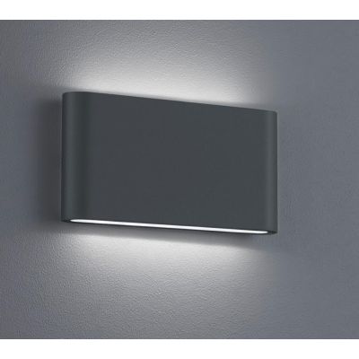 THAMES II LAMPADA DA PARETE A BIEMISSIONE IP54 DA ESTERNI LED 4W ANTRACITE O BIANCO TRIO LIGHTING - Cristalensi Shop Online