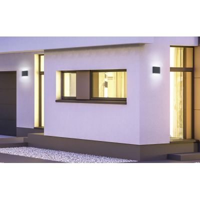 THAMES II LAMPADA DA PARETE A BIEMISSIONE IP54 DA ESTERNI ANTRACITE O BIANCA LED 2W LUCE 3000K TRIO LIGHTING - Cristalensi Shop 