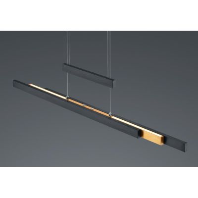 TRAJAN SOSPENSIONE ALLUNGABILE LED 54W LUCE 2700-5000K DIMMERABILE CON FINITURA BICOLORE MODERNA TRIO LIGHTING - Cristalensi Sho