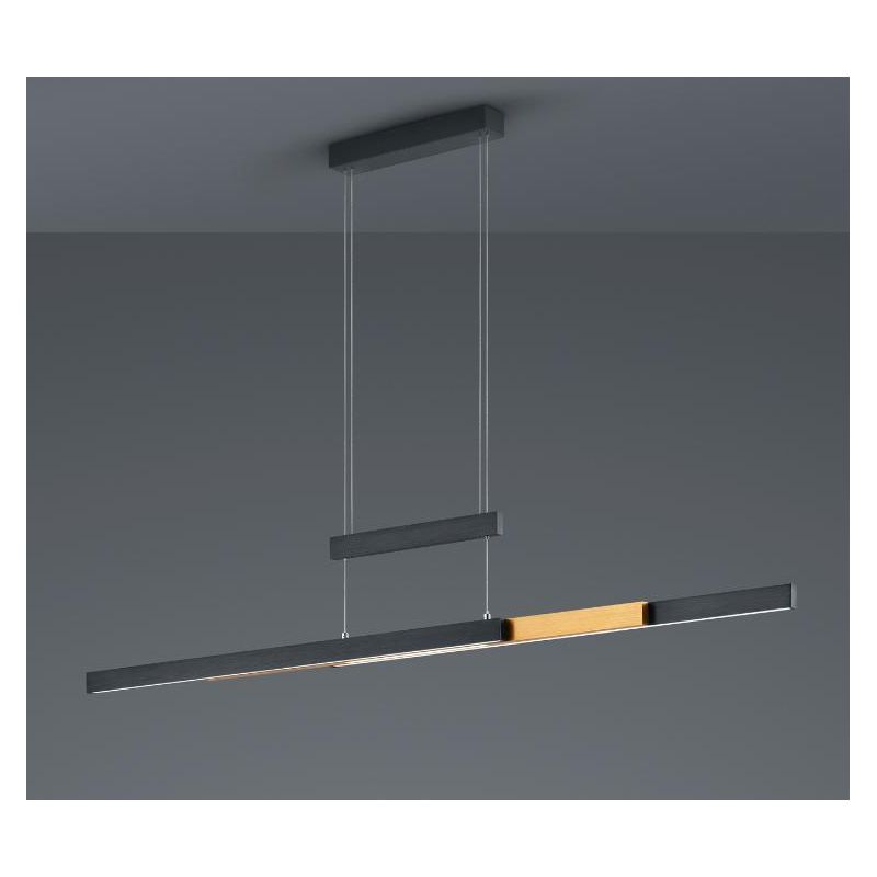 TRAJAN SOSPENSIONE ALLUNGABILE LED 54W LUCE 2700-5000K DIMMERABILE CON FINITURA BICOLORE MODERNA TRIO LIGHTING - Cristalensi Sho