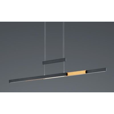 TRAJAN SOSPENSIONE ALLUNGABILE LED 54W LUCE 2700-5000K DIMMERABILE CON FINITURA BICOLORE MODERNA TRIO LIGHTING - Cristalensi Sho