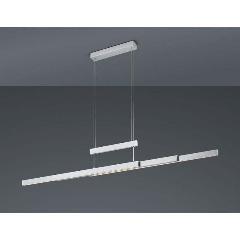 TRAJAN SOSPENSIONE ALLUNGABILE LED 54W LUCE 2700-5000K DIMMERABILE 3 FINITURE COLORE MODERNA TRIO LIGHTING - Cristalensi Shop On