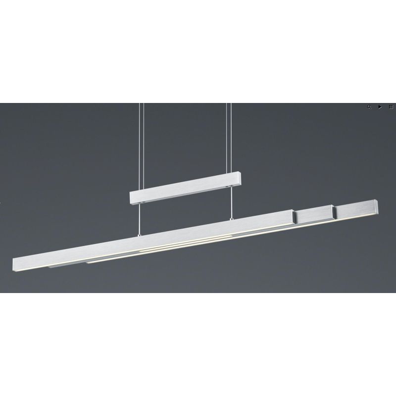 TRAJAN SOSPENSIONE ALLUNGABILE LED 54W LUCE 2700-5000K DIMMERABILE 3 FINITURE COLORE MODERNA TRIO LIGHTING - Cristalensi Shop On