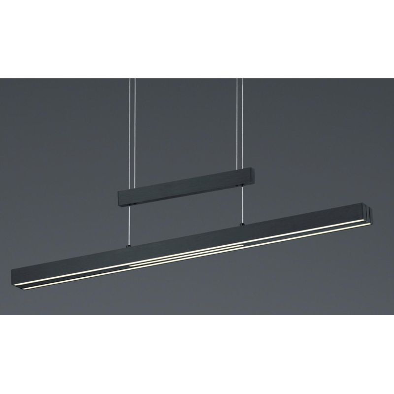 TRAJAN SOSPENSIONE ALLUNGABILE LED 54W LUCE 2700-5000K DIMMERABILE 3 FINITURE COLORE MODERNA TRIO LIGHTING - Cristalensi Shop On