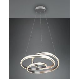 NURIA SOSPENSIONE LED 60W LUCE 2300-3000-4000K DIMMERABILE DIAMETRO CM 60 2 FINITURE COLORE TRIO LIGHTING - Cristalensi Shop Onl 2