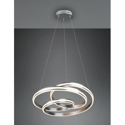 NURIA SOSPENSIONE LED 60W LUCE 2300-3000-4000K DIMMERABILE DIAMETRO CM 60 2 FINITURE COLORE TRIO LIGHTING - Cristalensi Shop Onl