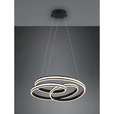 NURIA SOSPENSIONE LED 60W LUCE 2300-3000-4000K DIMMERABILE DIAMETRO CM 60 2 FINITURE COLORE TRIO LIGHTING - Cristalensi Shop Onl