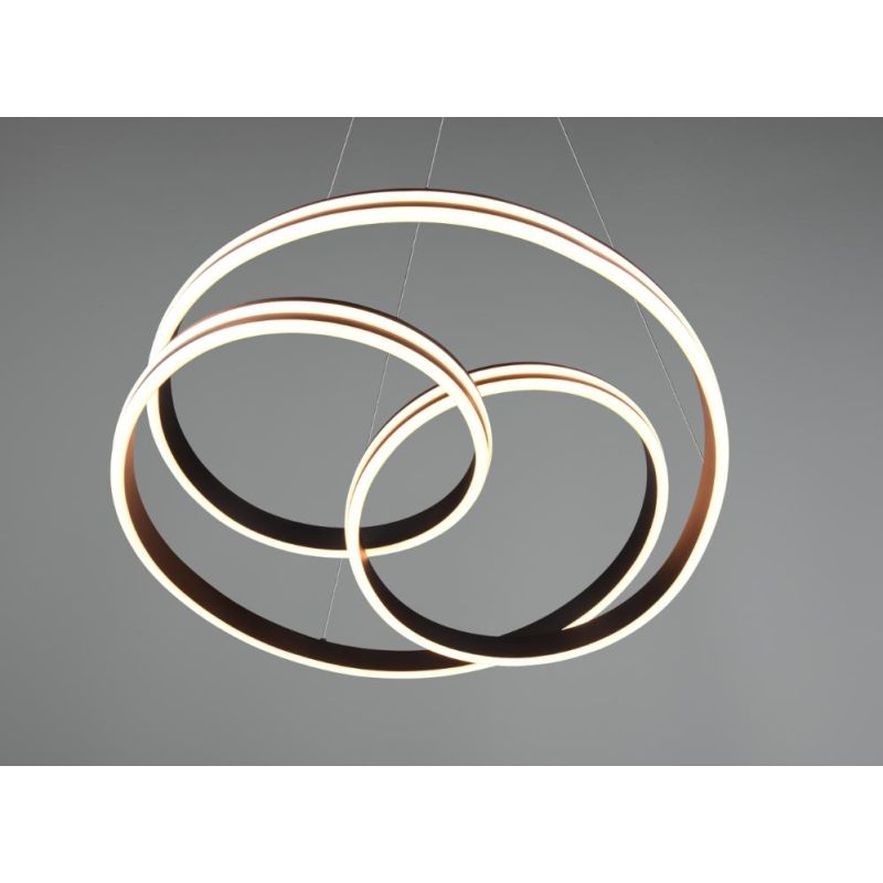 NURIA SOSPENSIONE LED 60W LUCE 2300-3000-4000K DIMMERABILE DIAMETRO CM 60 2 FINITURE COLORE TRIO LIGHTING - Cristalensi Shop Onl