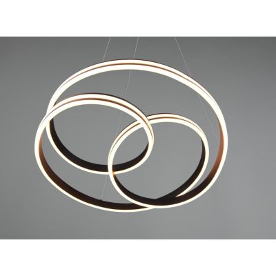 NURIA SOSPENSIONE LED 60W LUCE 2300-3000-4000K DIMMERABILE DIAMETRO CM 60 2 FINITURE COLORE TRIO LIGHTING - Cristalensi Shop Onl