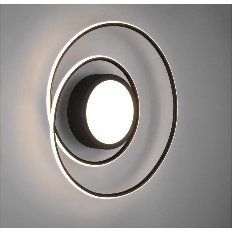 YAVA PLAFONIERA LED D60 CON LUCE CENTRALE LED 56W LUCE 2700-6000K CON TELECOMANDO 2 FINITURE TRIO LIGHTING - Cristalensi Shop On