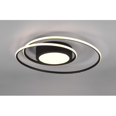 YAVA PLAFONIERA LED D60 CON LUCE CENTRALE LED 56W LUCE 2700-6000K CON TELECOMANDO 2 FINITURE TRIO LIGHTING - Cristalensi Shop On