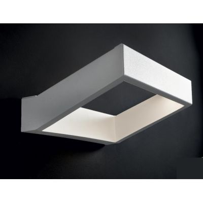 ACHILLE GRANDE APPLIQUE LED 20W BIANCO O SABBIA LUCE 3000K O 4000K DI ILLUMINANDO LED SOSTITUIBILE Illuminando - Cristalensi Sho