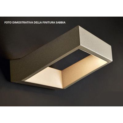 ACHILLE GRANDE APPLIQUE LED 20W BIANCO O SABBIA LUCE 3000K O 4000K DI ILLUMINANDO LED SOSTITUIBILE Illuminando - Cristalensi Sho