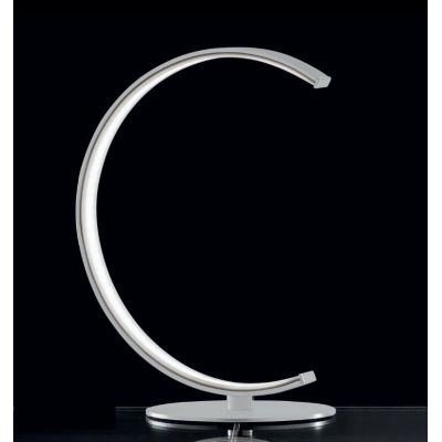 ANELLI LAMPADA DA TAVOLO MODERNA H36 IN METALLO BIANCO LED 9W LUCE 3000K DI ILLUMINANDO Illuminando - Cristalensi Shop Online