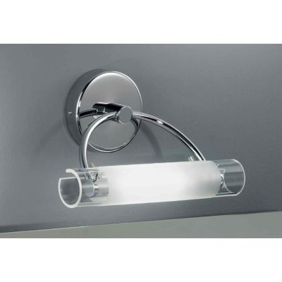 ARCO LAMPADA DA PARETE IN METALLO CROMATO DIFFUSORE IN VETRO SATINATO Illuminando - Cristalensi Shop Online