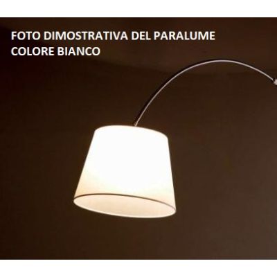 BOING LAMPADA DA PARETE AD ARCO DIAMETRO CM 35 IN METALLO NICHEL SPAZZOLATO CON PARALUME Illuminando - Cristalensi Shop Online