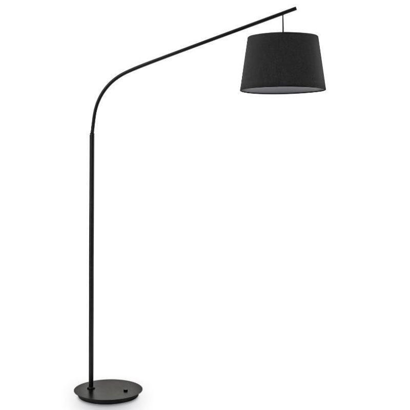 PIANTANA LAMPADA DA TERRA AD ARCO BIANCA O NERA MODERNA ECONOMICA CRISTALENSI - Cristalensi Shop Online