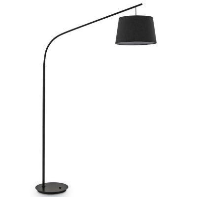 PIANTANA LAMPADA DA TERRA AD ARCO BIANCA O NERA MODERNA ECONOMICA CRISTALENSI - Cristalensi Shop Online