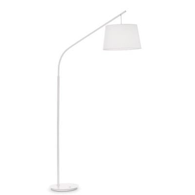 PIANTANA LAMPADA DA TERRA AD ARCO BIANCA O NERA MODERNA ECONOMICA CRISTALENSI - Cristalensi Shop Online