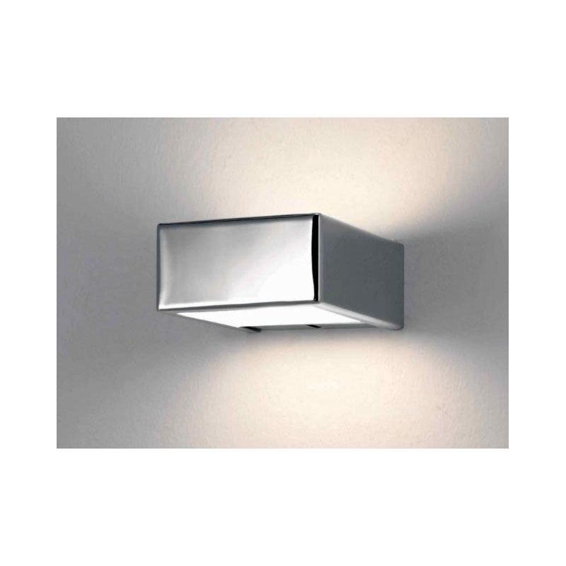 BRIK G9 LAMPADA DA PARETE IN METALLO FINITURA BIANCA O CROMO LARGHEZZA CM 10 Illuminando - Cristalensi Shop Online