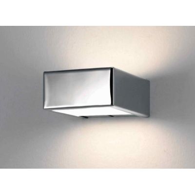 BRIK G9 LAMPADA DA PARETE IN METALLO FINITURA BIANCA O CROMO LARGHEZZA CM 10 Illuminando - Cristalensi Shop Online