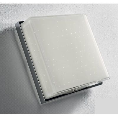 BRILLA PLAFONIERA APPLIQUE EFFETTO CIELO STELLATO LED INTEGRATO MONTATURA CROMO LUCIDA Illuminando - Cristalensi Shop Online