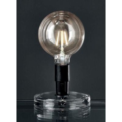 BUGIA ABAT-JOUR MODERNA IN ACRILICO TRASPARENTE E LAMPADINA LED DI ILLUMINANDO Illuminando - Cristalensi Shop Online