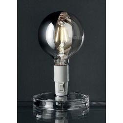 BUGIA ABAT-JOUR MODERNA IN ACRILICO TRASPARENTE E LAMPADINA LED DI ILLUMINANDO Illuminando - Cristalensi Shop Online