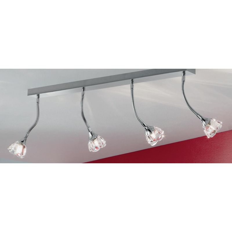 CLARA 4 PARETE/SOFFITTO CON BRACCIO FLESSIBILE Illuminando - Cristalensi Shop Online