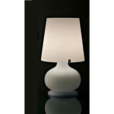 CLASSIC LAMPADA DA TAVOLO IN VETRO BIANCO LATTE PICCOLA Illuminando - Cristalensi Shop Online