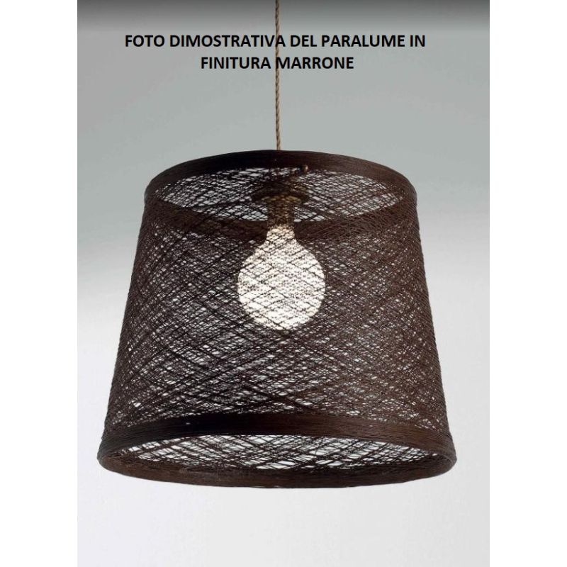 CORDA SOSPENSIONE PICCOLA IN CORDA INCOLLATA MARRONE O BIANCA DI ILLUMINANDO Illuminando - Cristalensi Shop Online